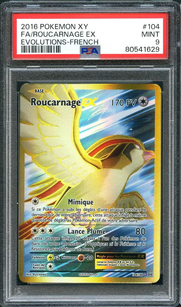 PSA 9 Roucarnage Ex Gold