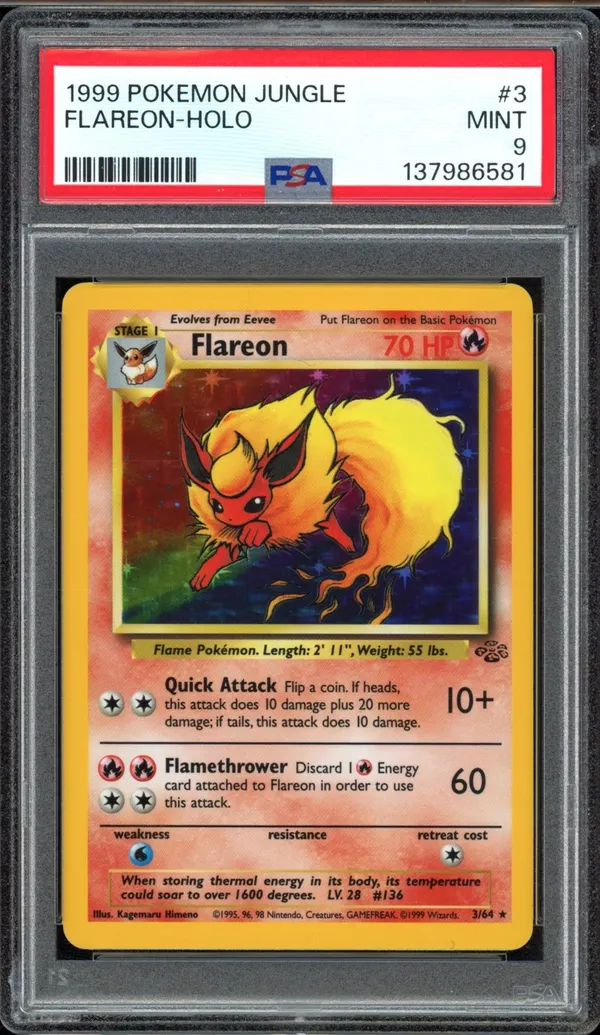 PSA 9 Flareon Holo