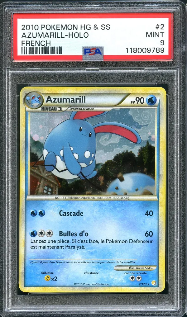 PSA 9 Azumarill Holo
