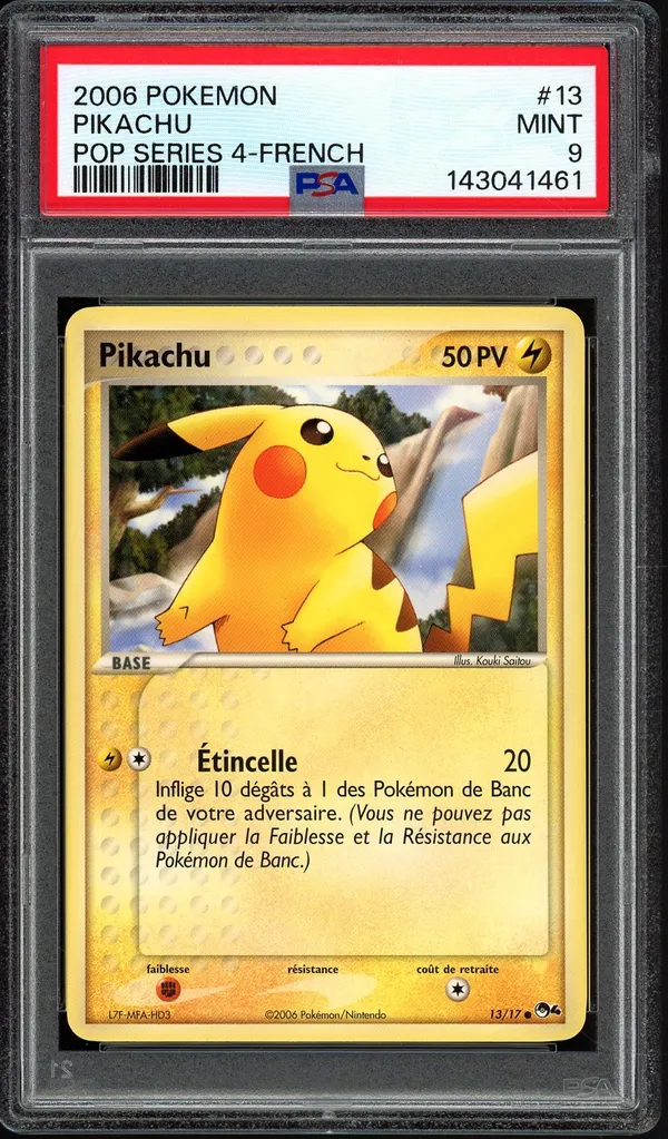 PSA 9 Pikachu