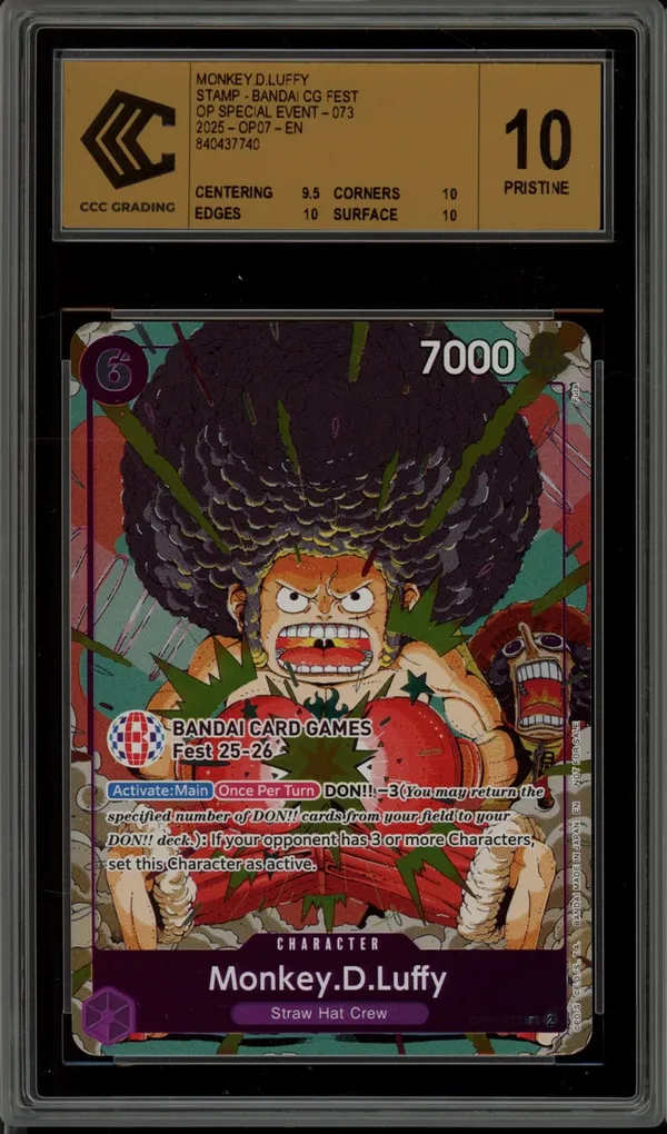 CCC 10 Monkey D. Luffy Stamp