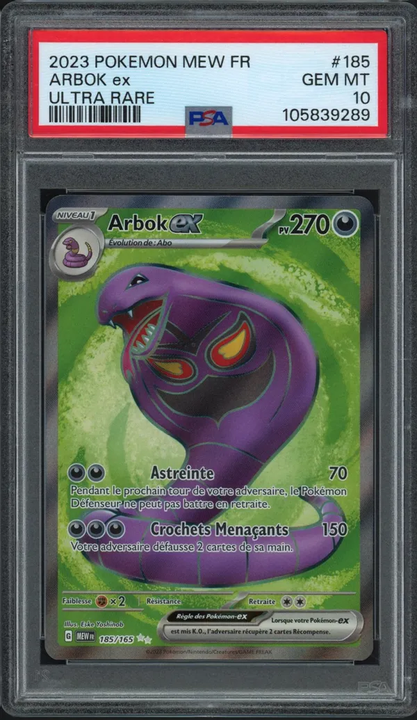 PSA 10 Arbok Ex