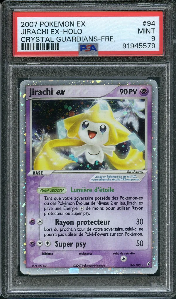 PSA 9 Jirachi Ex