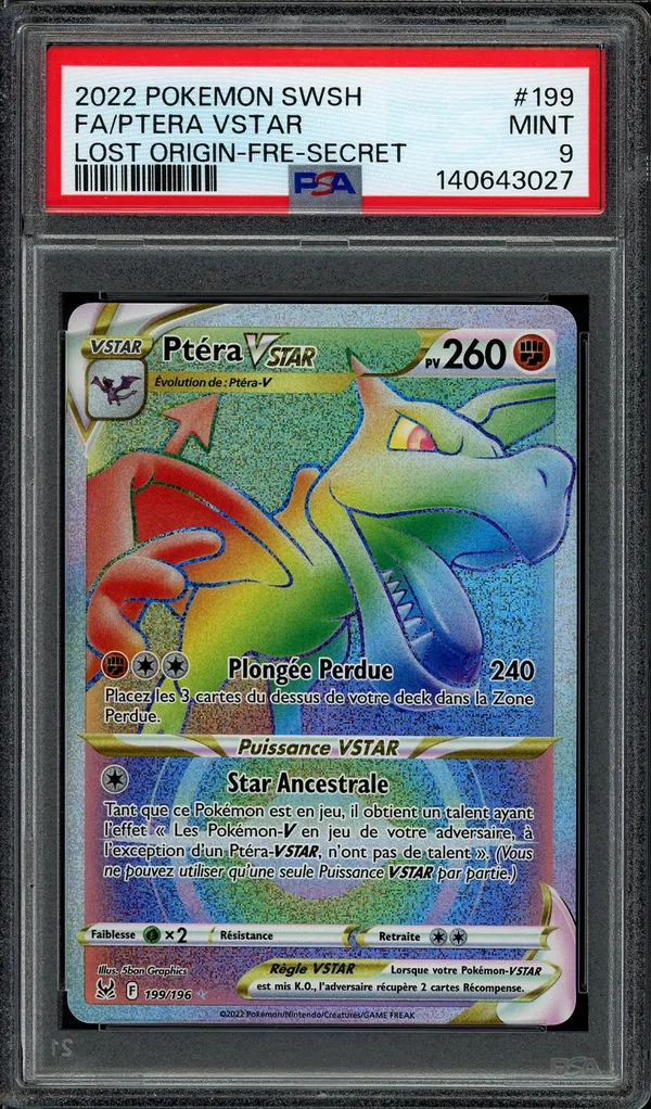 PSA 9 Ptéra VStar Rainbow