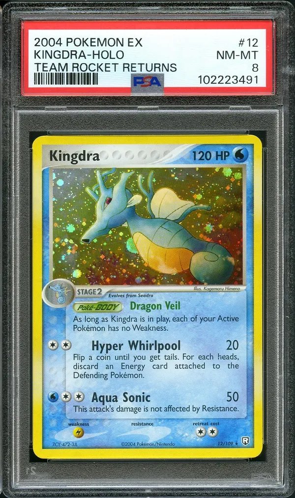 PSA 8 Kingdra Holo