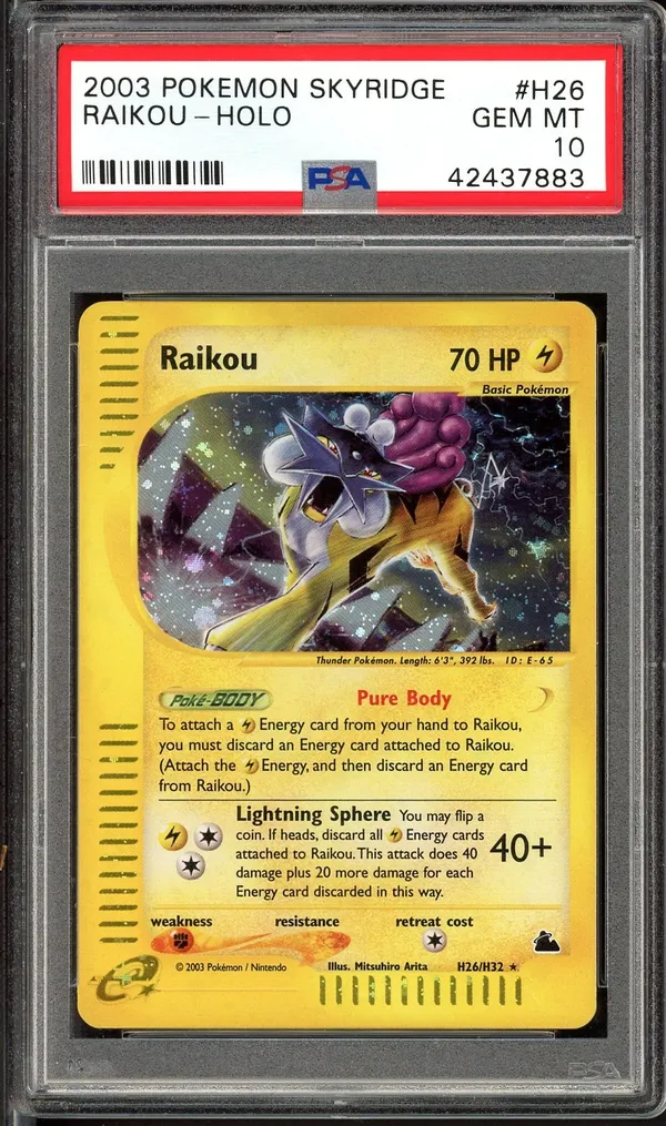 PSA 10 Raikou Holo