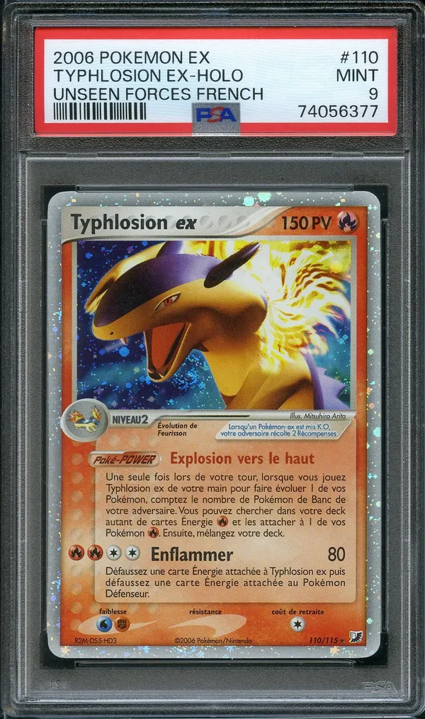 PSA 9 Typhlosion Ex