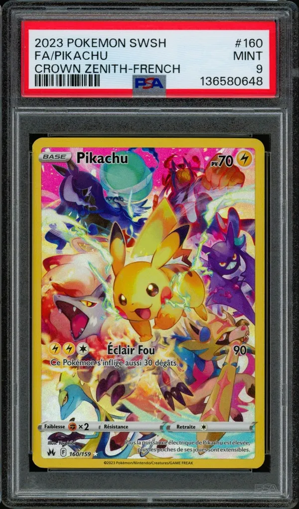 PSA 9 Pikachu