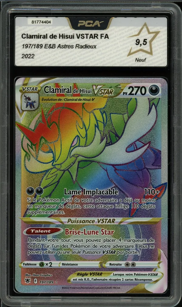 PCA 9.5 Clamiral de Hisui VStar Rainbow