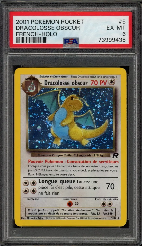 PSA 6 Dracolosse Obscur Holo