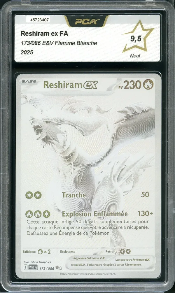 PCA 9.5 Reshiram Ex