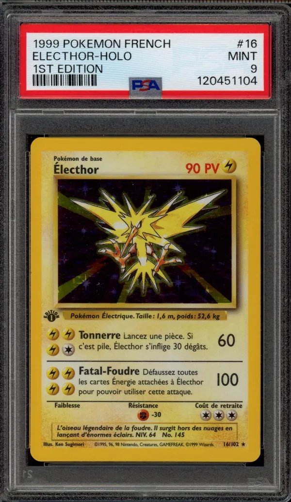 PSA 9 Electhor Holo