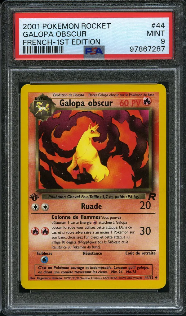 PSA 9 Galopa Obscur