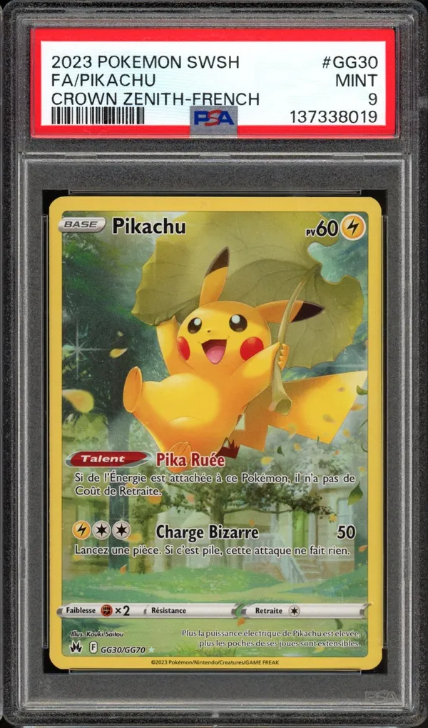 PSA 9 Pikachu