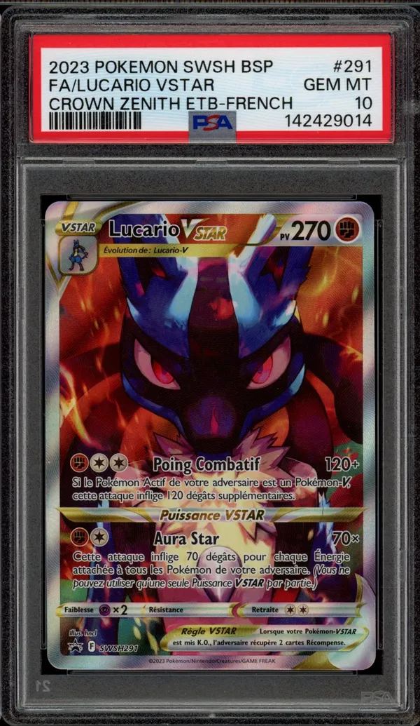 PSA 10 Lucario VStar