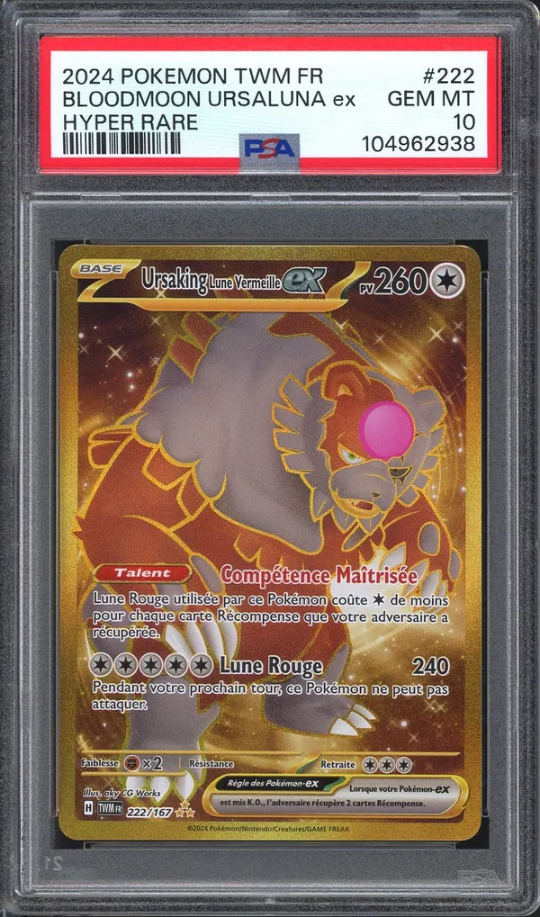 PSA 10 Ursaking Lune Vermeille Ex Gold