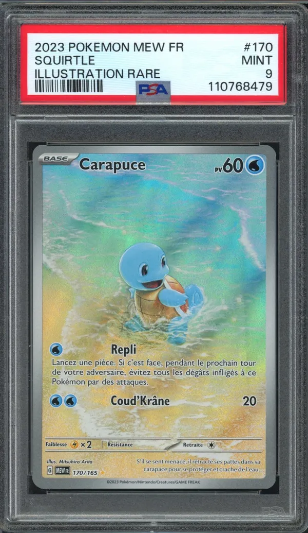 PSA 9 Carapuce
