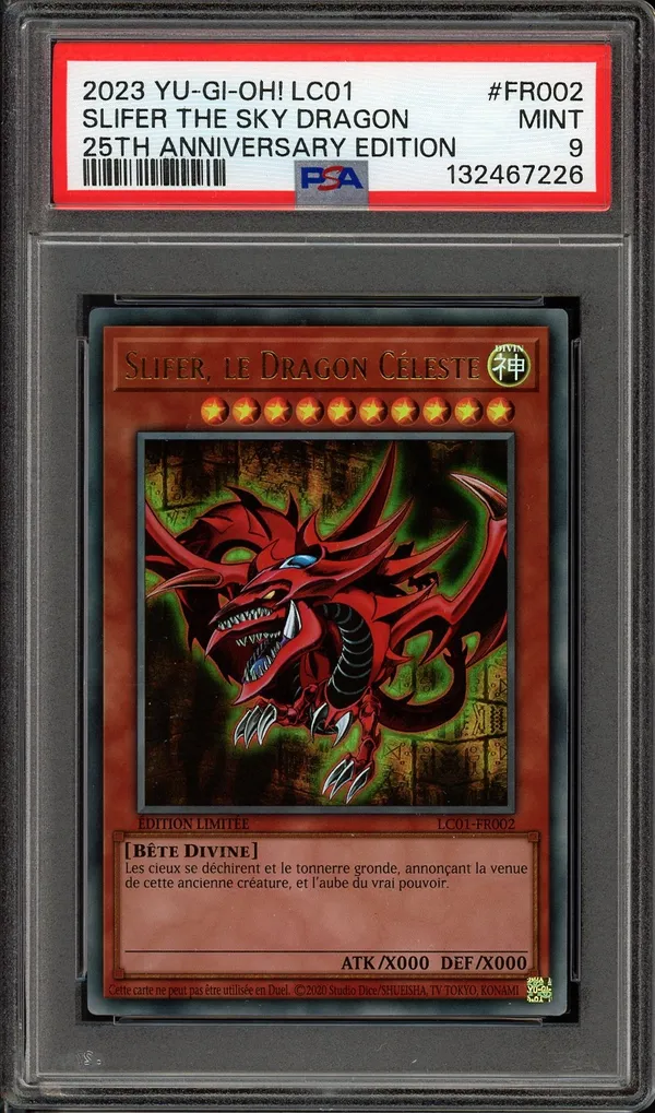 PSA 9 Slifer, Le Dragon Céleste