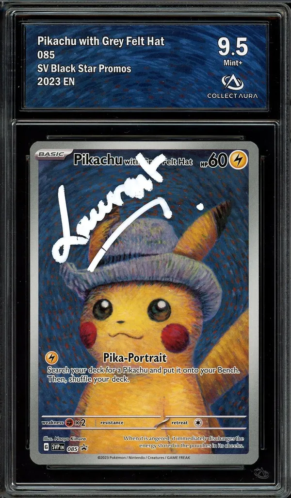 CA 9.5 Pikachu with Grey Felt Hat