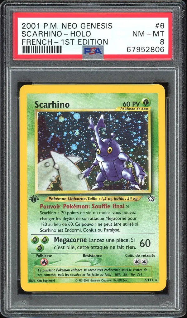 PSA 8 Scarhino Holo