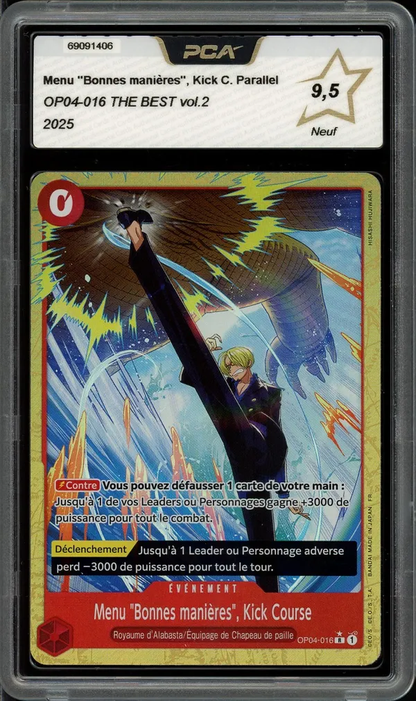 PCA 9.5 Menu "Bonnes manières", Kick Course