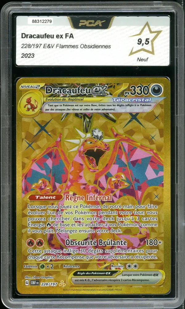 PCA 9.5 Dracaufeu Ex Gold