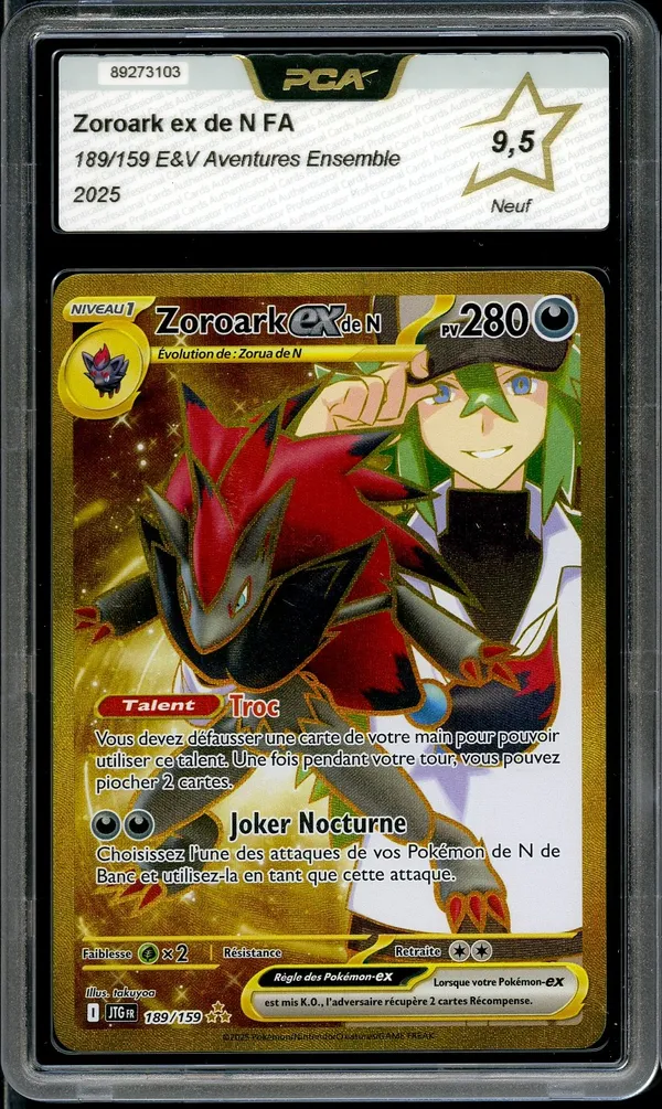 PCA 9.5 Zoroark Ex de N Gold