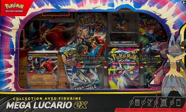 Coffret Collection avec Figurine Mega Lucario Ex