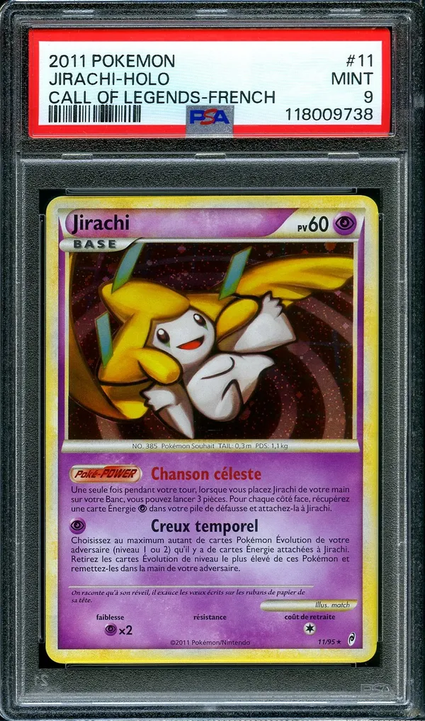 PSA 9 Jirachi Holo