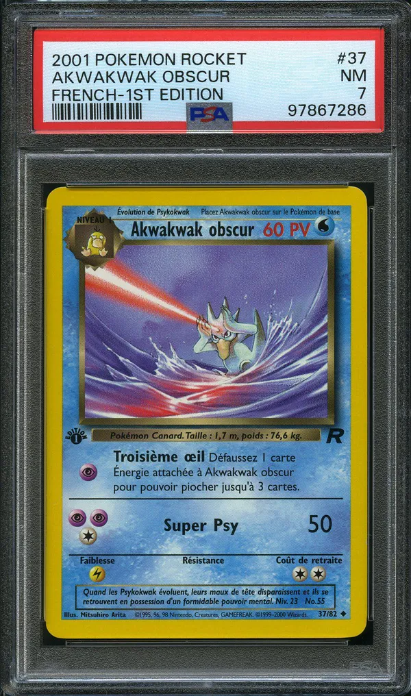 PSA 7 Akwakwak Obscur