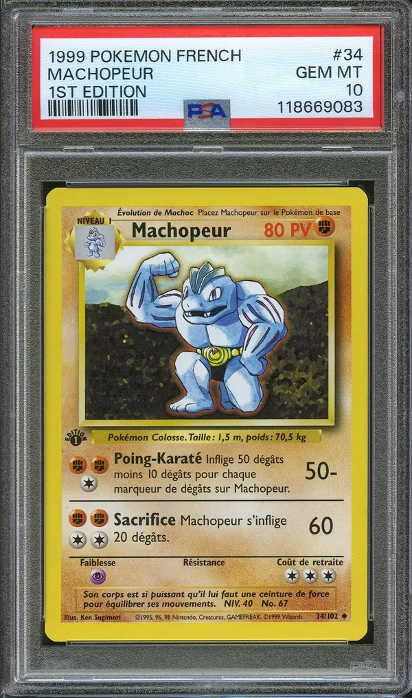 PSA 10 Machopeur