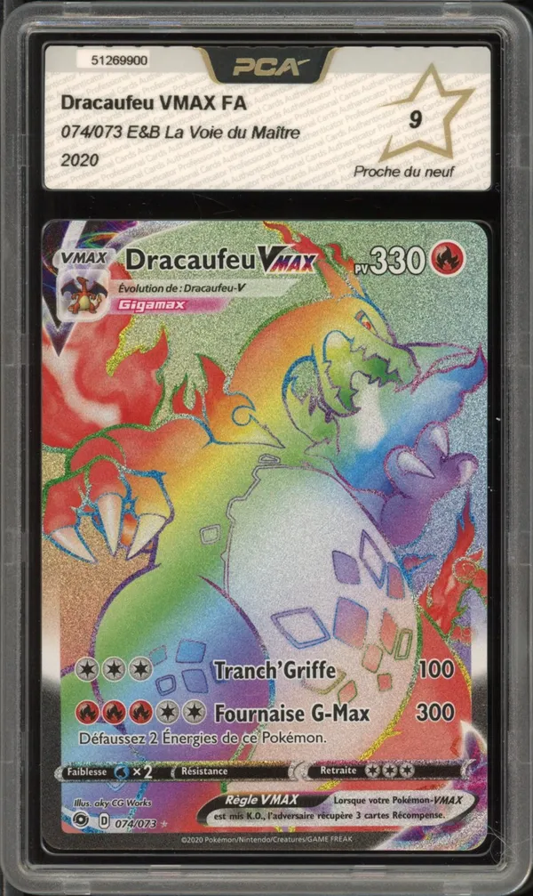 PCA 9 Dracaufeu VMax Rainbow