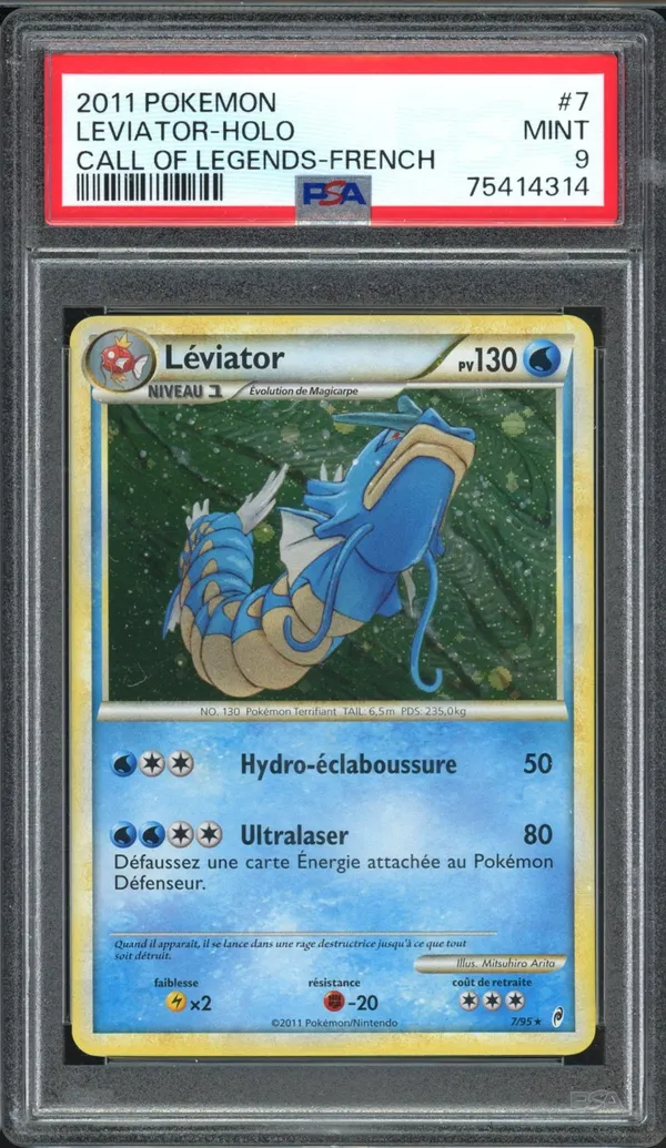 PSA 9 Léviator Holo