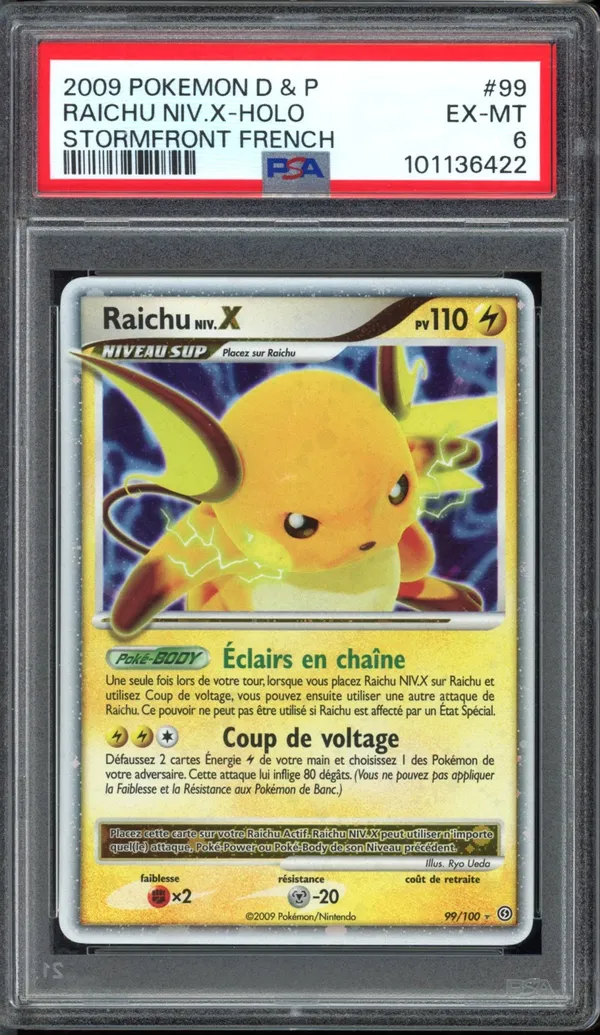PSA 6 Raichu Niv. X