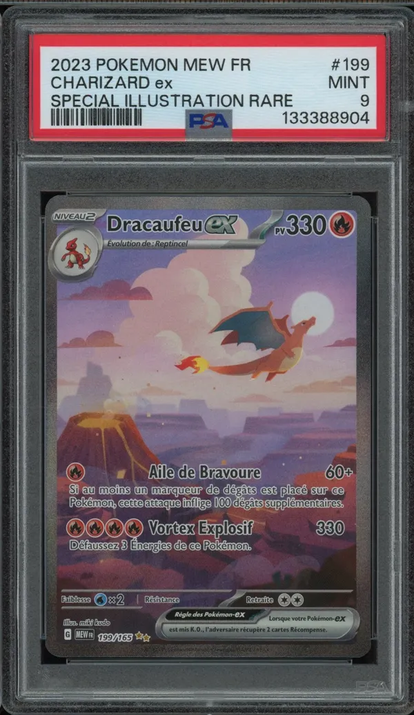 PSA 9 Dracaufeu Ex