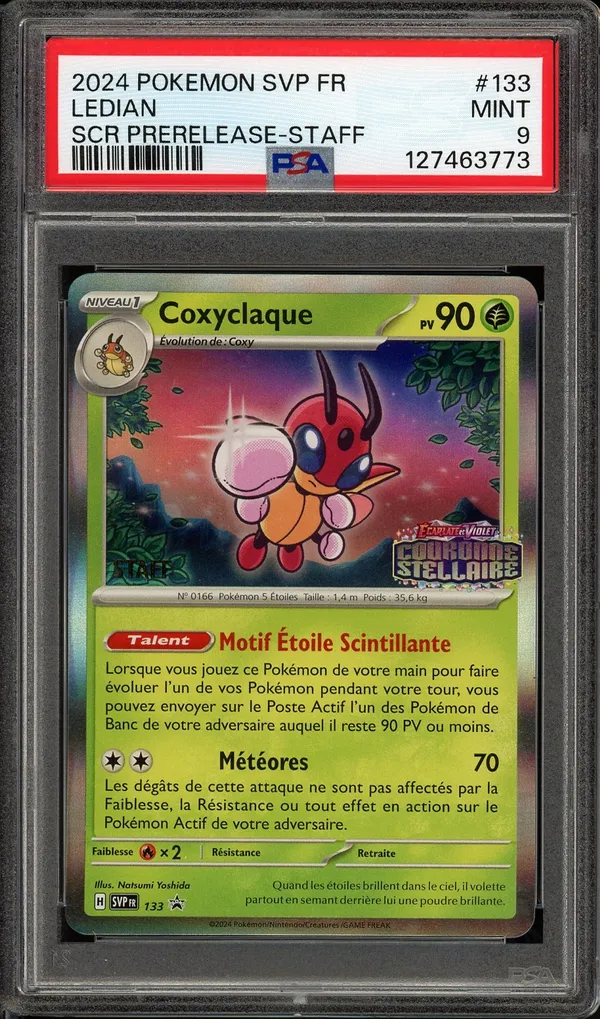 PSA 9 Coxyclaque Holo Prerelease Staff