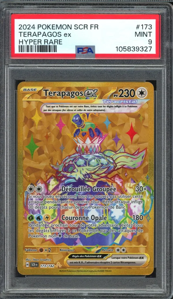 PSA 9 Terapagos Ex Gold