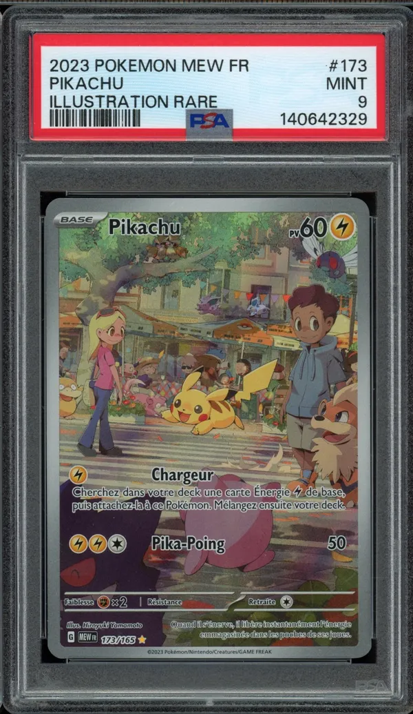PSA 9 Pikachu