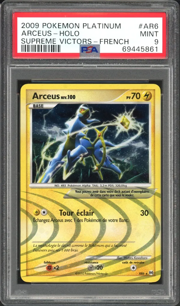 PSA 9 Arceus Holo