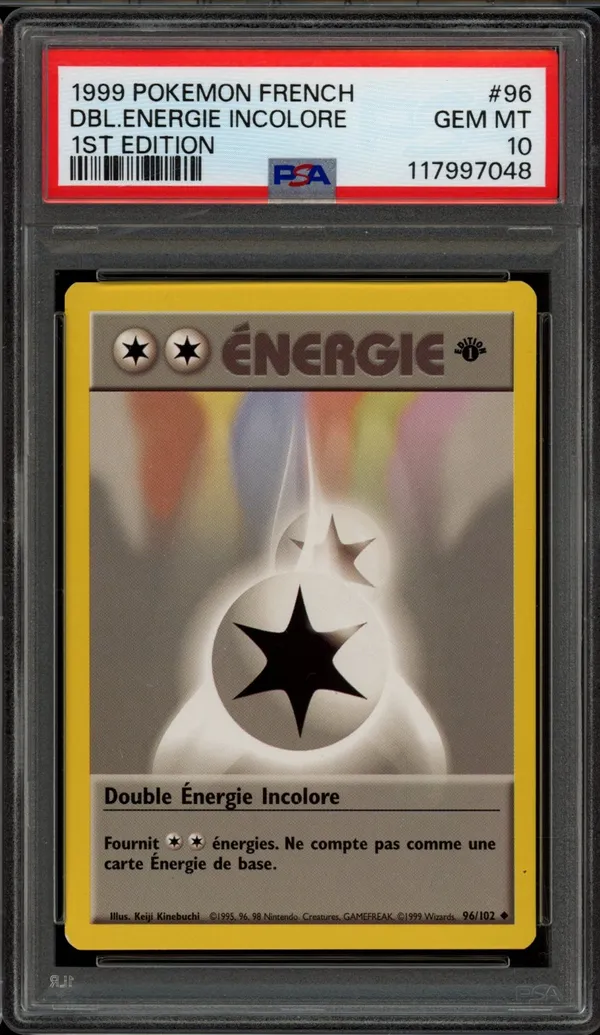 PSA 10 Double Energie Incolore