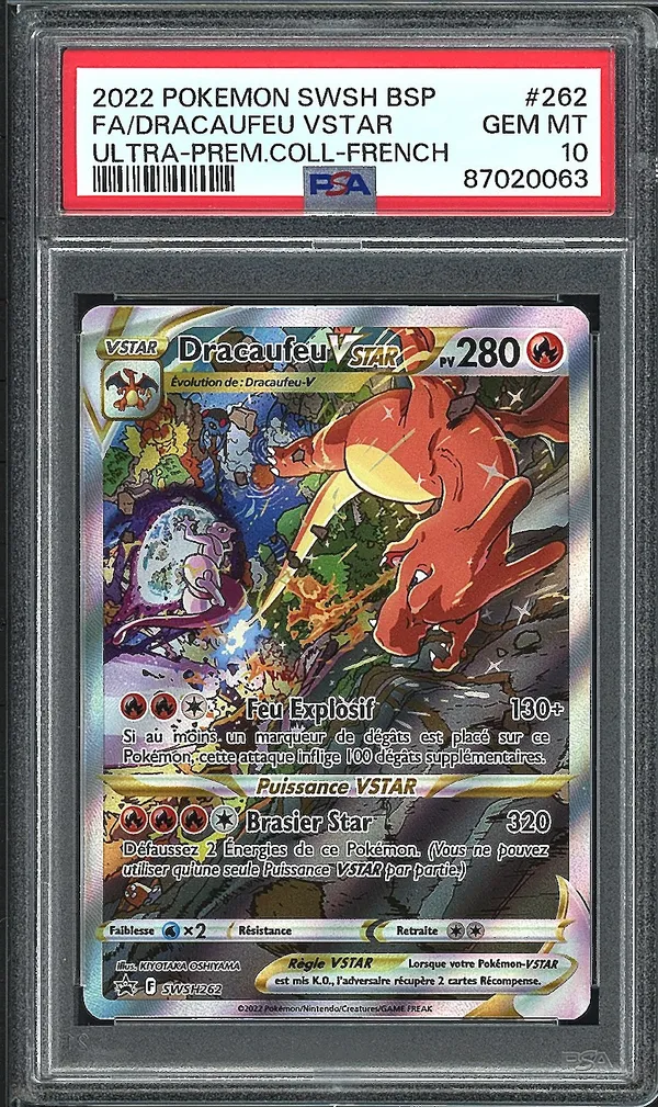 PSA 10 Dracaufeu VStar