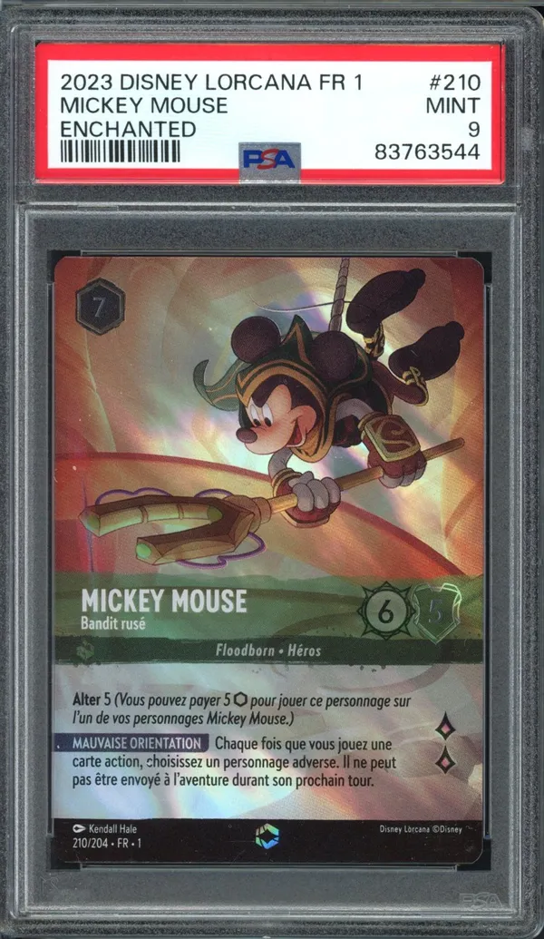 PSA 9 Mickey Mouse Enchantée