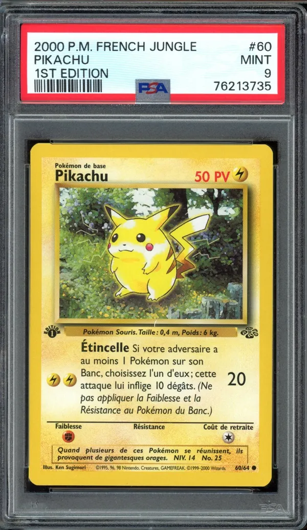 PSA 9 Pikachu