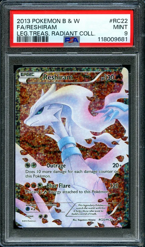 PSA 9 Reshiram
