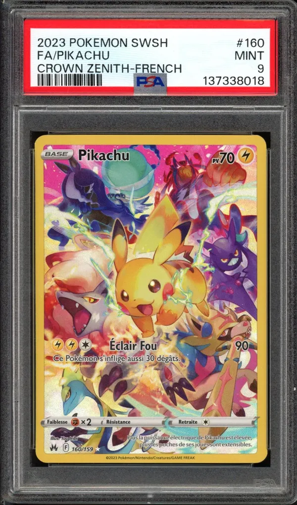 PSA 9 Pikachu