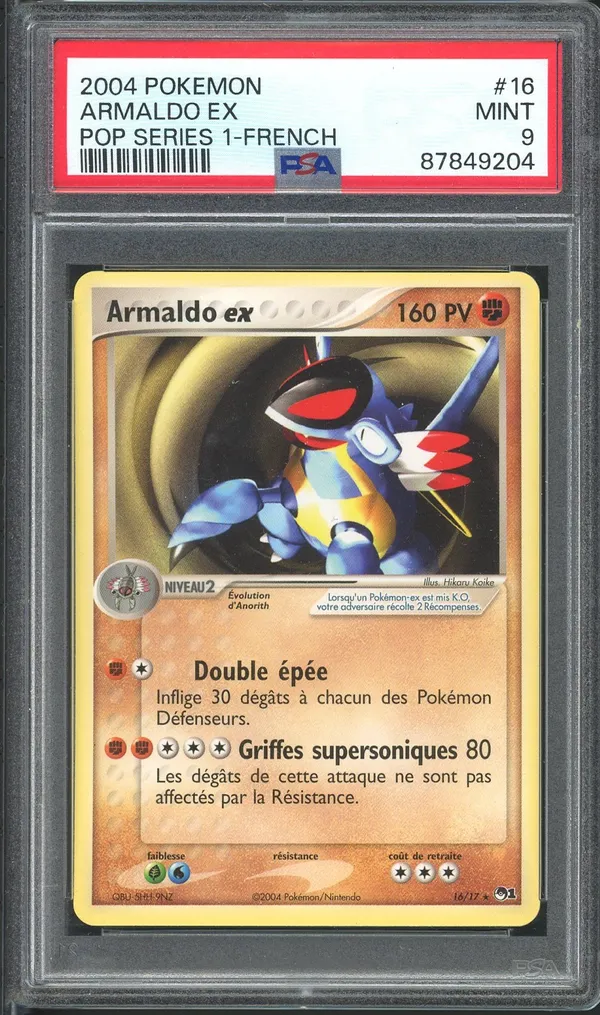 PSA 9 Armaldo Ex