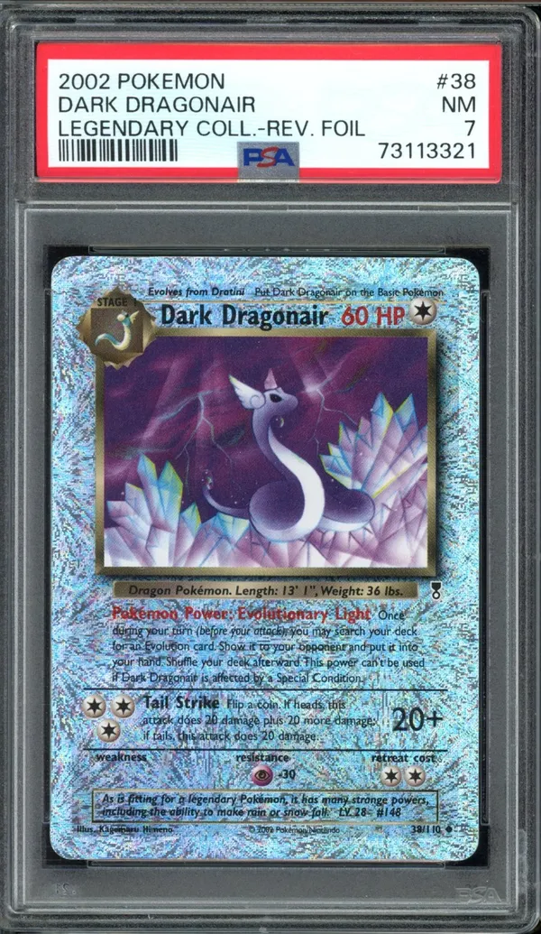 PSA 7 Dark Dragonair Reverse