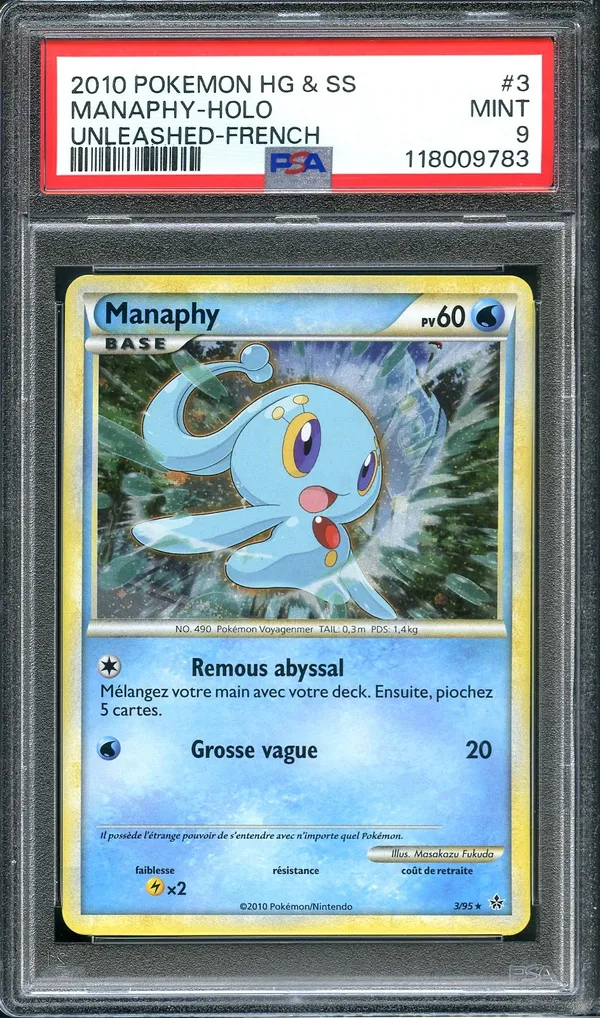 PSA 9 Manaphy Holo