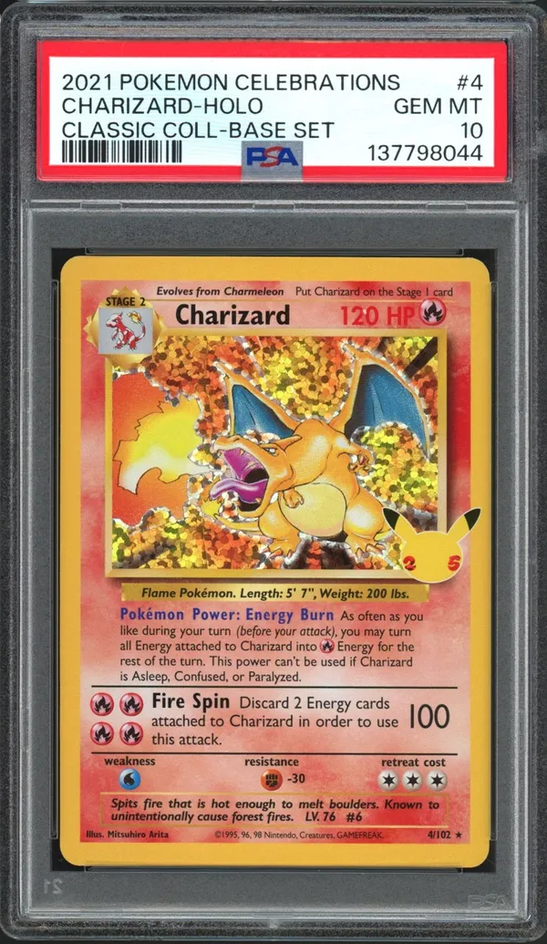 PSA 10 Charizard Holo
