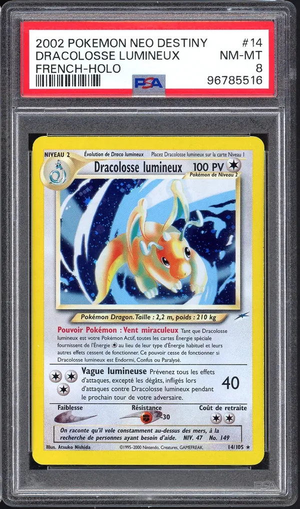 PSA 8 Dracolosse Lumineux